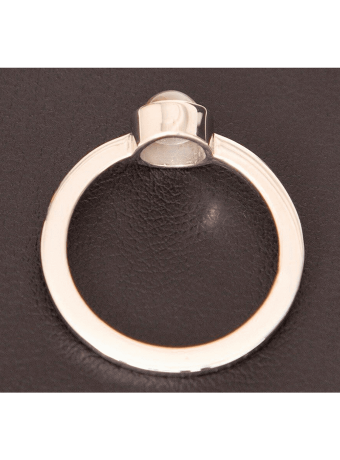 18K WHITE GOLD CHRYSOBERYL CATS EYE RING